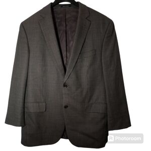 Daniel Cremieux Classic Nailhead Sport Jacket Charcoal Gray Mens 42 Regular